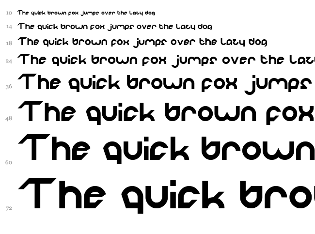 Robo Cop font waterfall